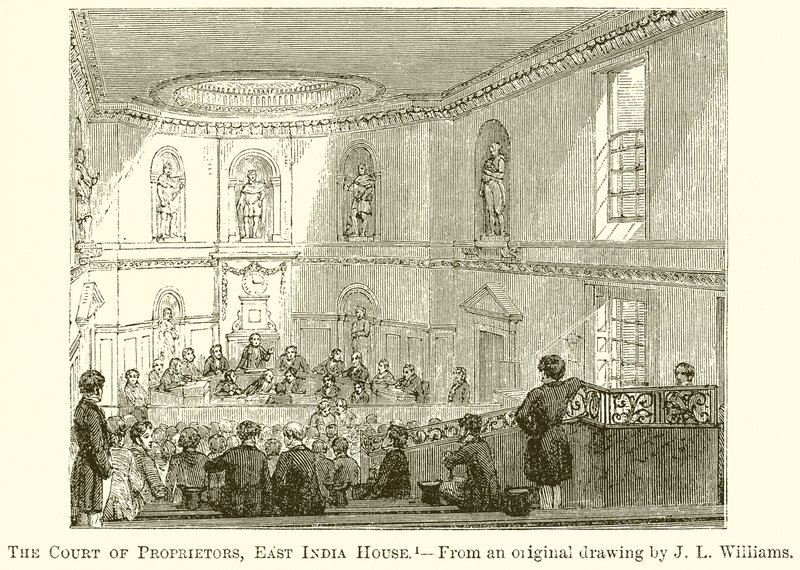 Het Hof van Eigenaren, East India House door English School