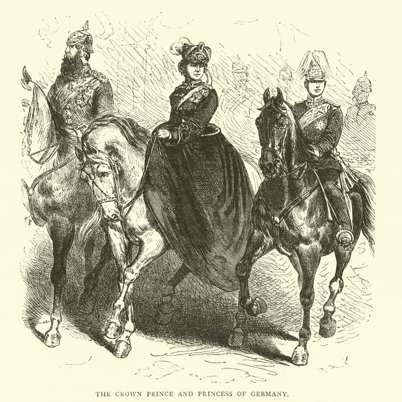 De kroonprins en prinses van Duitsland, maart 1871 door English School