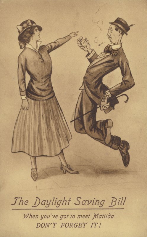 De zomertijd Bil (litho) door English School