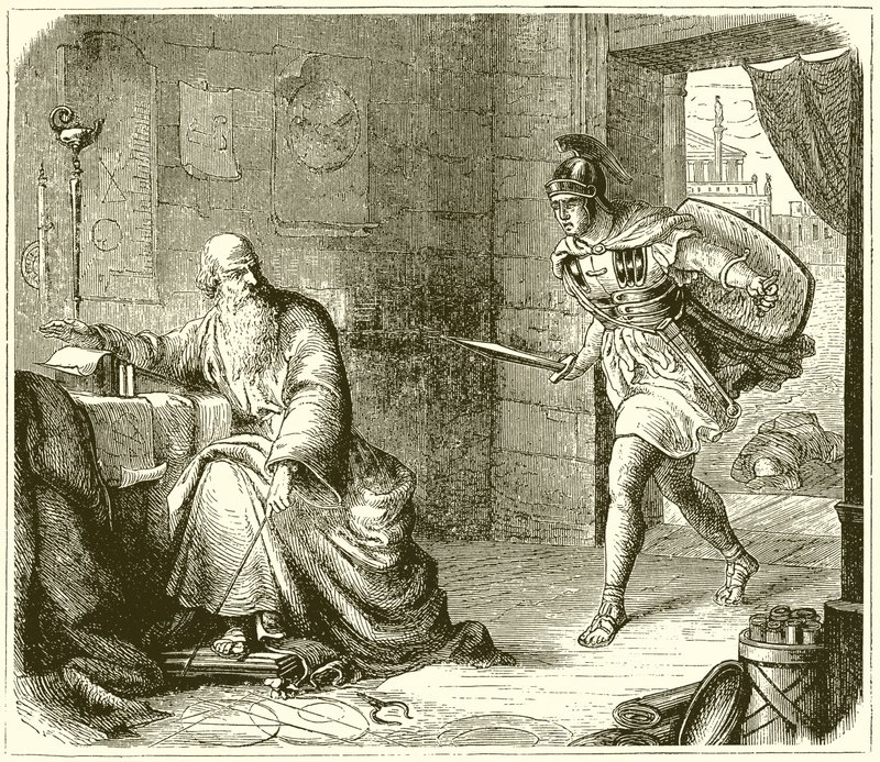 De dood van Archimedes door English School