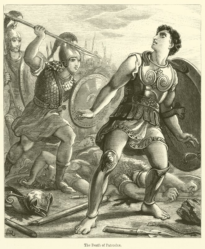 De Dood van Patroclus door English School