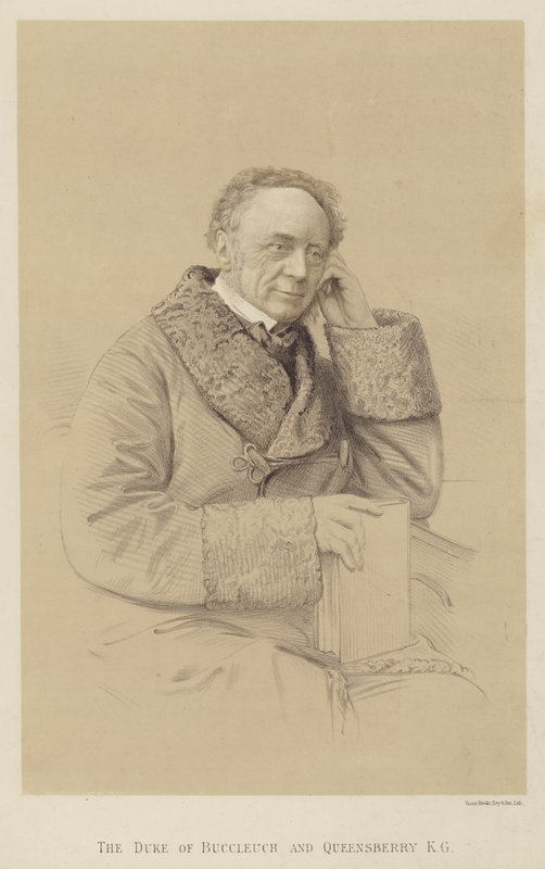 De Hertog van Buccleuch en Queensberry, KG (litho) door English School