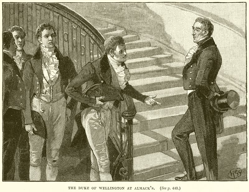 De hertog van Wellington bij Almack