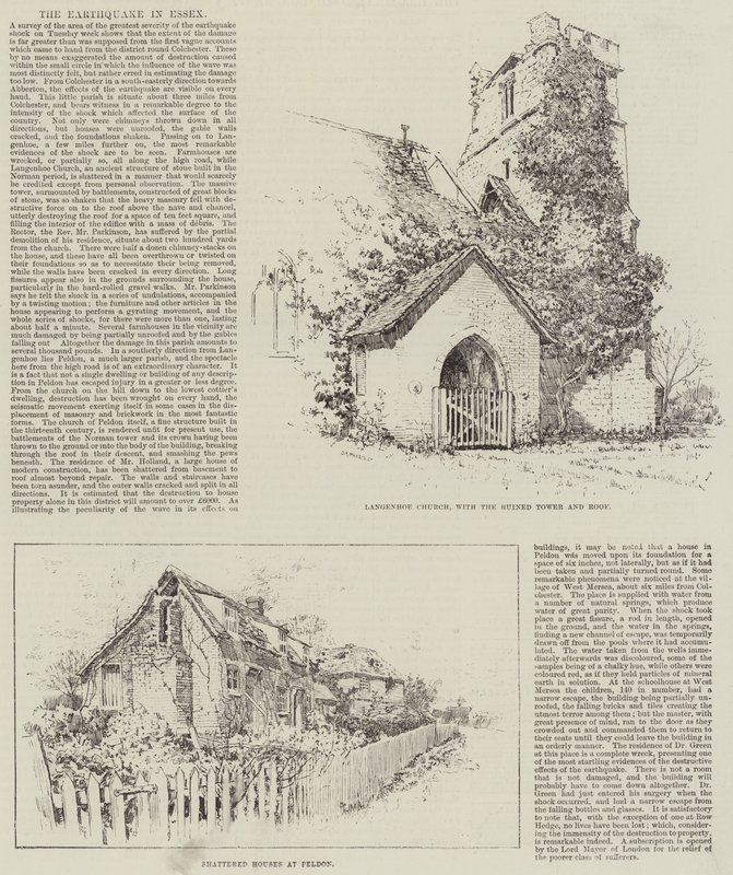 De Aardbeving in Essex door English School