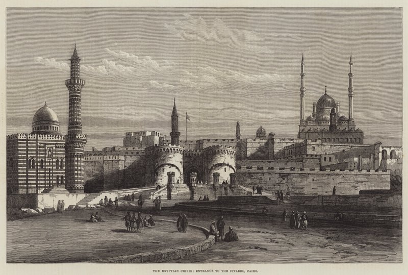 De Egyptische Crisis, Ingang van de Citadel, Caïro door English School
