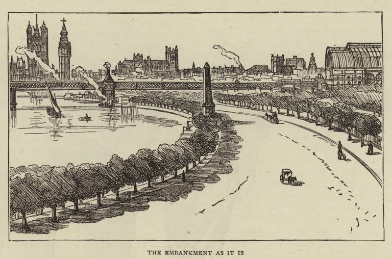 De Embankment zoals het is door English School