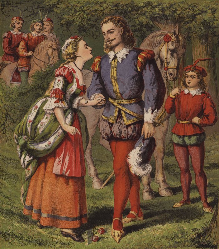 De Fee Bij De Fontein, Of De Twee Meisjes door English School