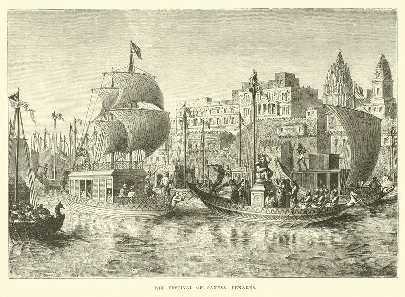 Het Festival van Ganesa, Benares door English School