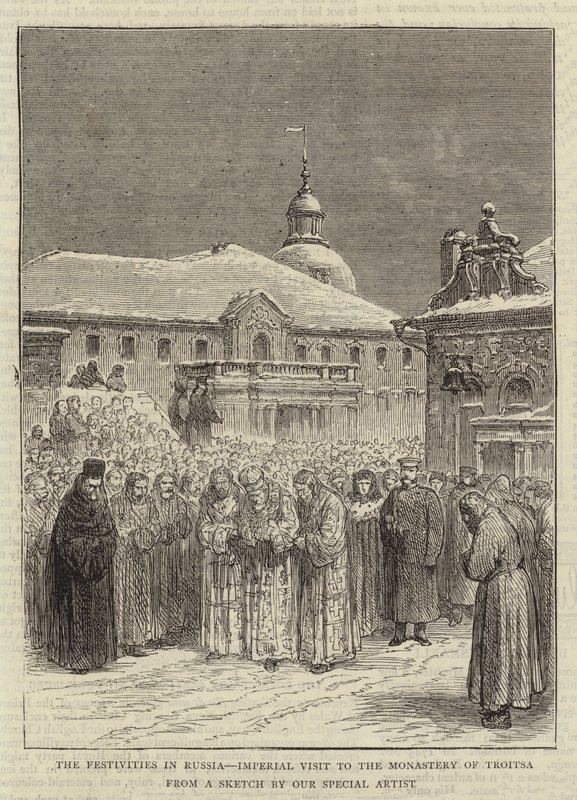 De Festiviteiten in Rusland, Keizerlijk Bezoek aan het Klooster van Troitsa door English School