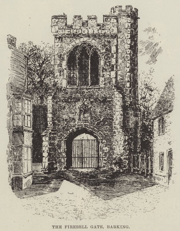 De brandbelpoort, Barking door English School