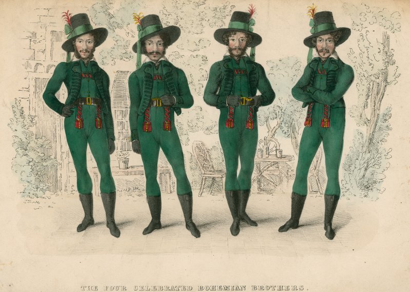 De vier beroemde Boheemse broers door English School