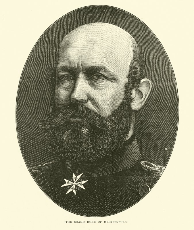 De Groothertog van Mecklenburg, september 1870 door English School