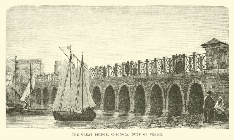 De Grote Brug, Chioggia, Golf van Venetië door English School