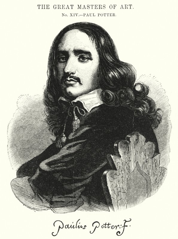 De Grote Meesters van de Kunst, Paul Potter (gravure) door English School