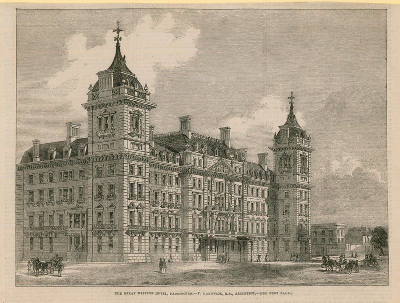 Het Great Western Hotel, Paddington, Londen door English School
