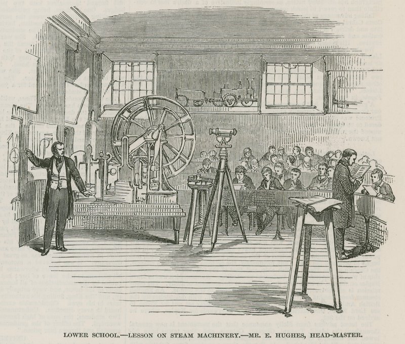De Greenwich Royal Hospital Schools; Onderbouw: Les over stoommachines door English School