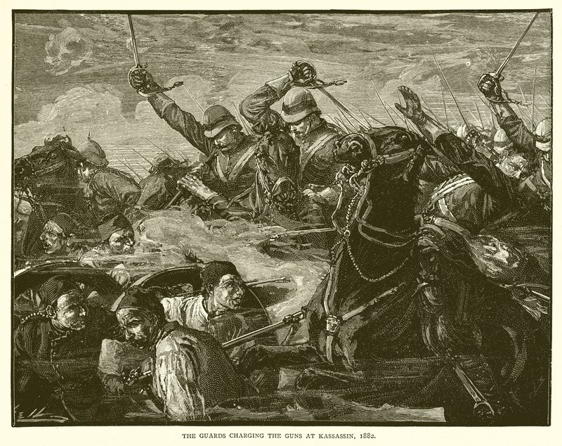 De Garde die de Kanonnen Aanvalt bij Kassassin, 1882 door English School