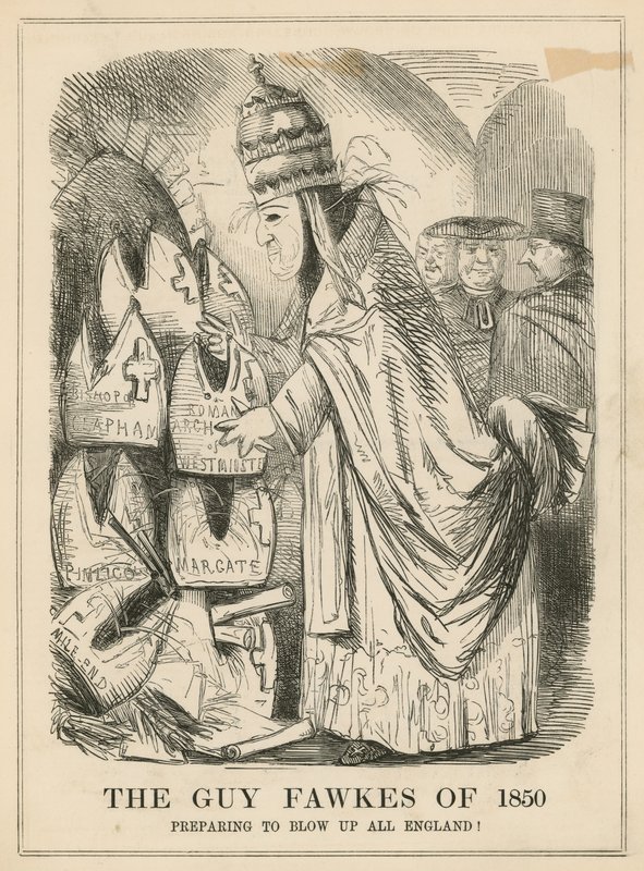 De Guy Fawkes van 1850 door English School