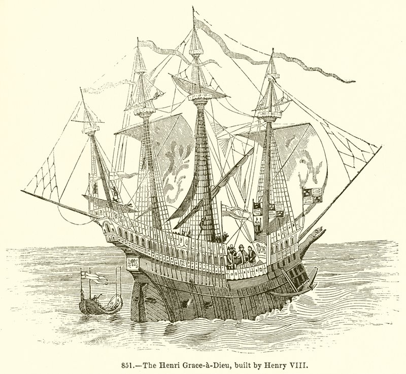 De Henri Grace-a-Dieu, Gebouwd door Hendrik VIII door English School