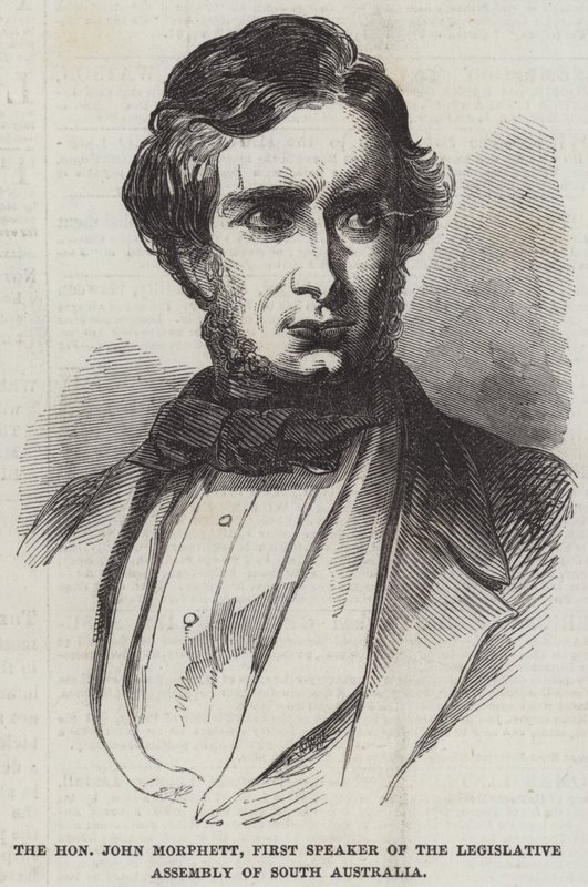 De Eerwaarde John Morphett, Eerste Spreker van de Wetgevende Vergadering van Zuid-Australië door English School