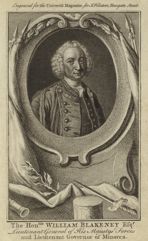 De Eerwaarde William Blakeney Esquire, Luitenant-generaal van Zijne Majesteits Troepen en Gouverneur van Minorca door English School