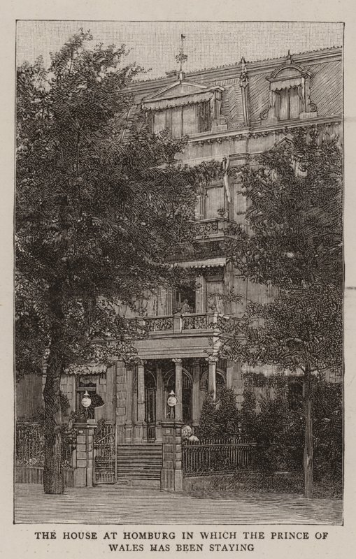 Het Huis in Homburg waar de Prins van Wales verbleef door English School