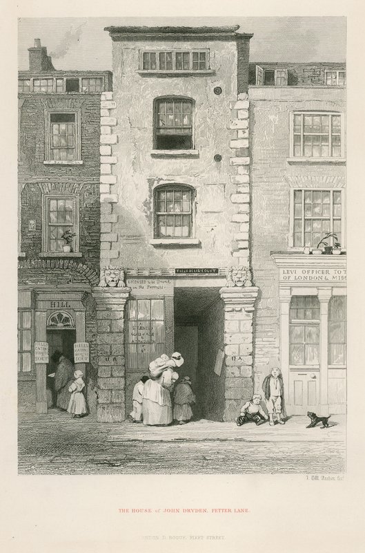 Het huis van John Dryden, Fetter Lane door English School