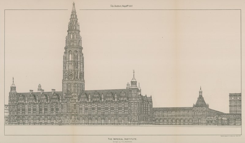 Het Imperial Institute: Ontwerp door T G Jackson door English School