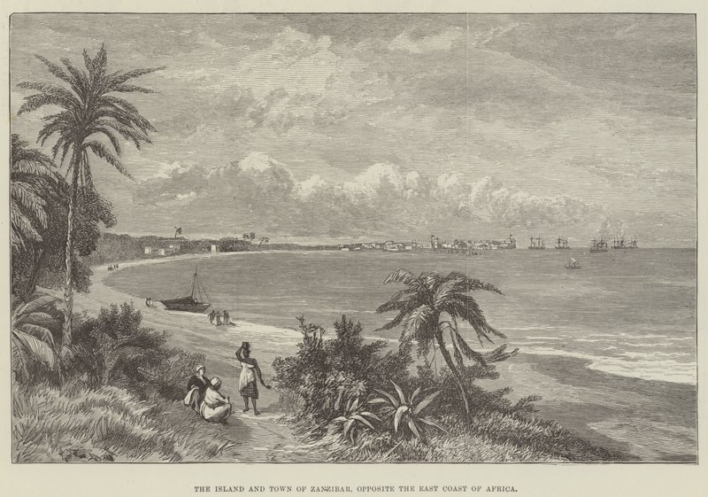 Het Eiland en de Stad Zanzibar, tegenover de Oostkust van Afrika door English School