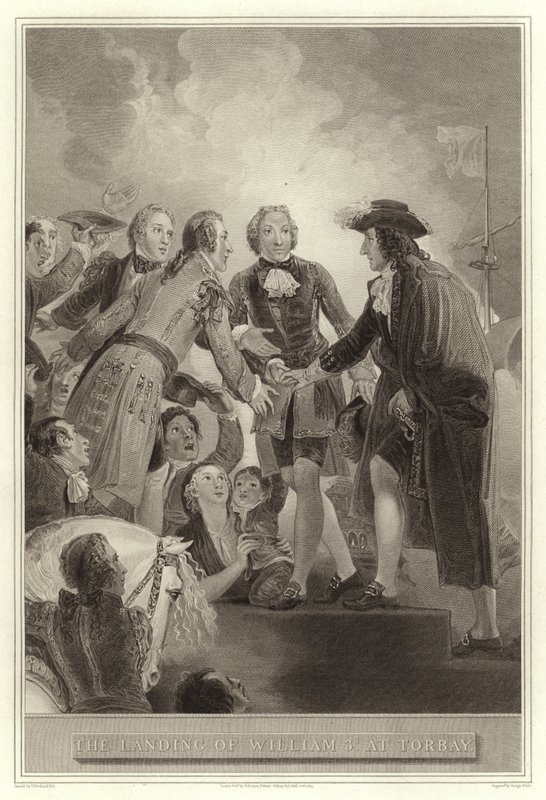 De landing van Willem III bij Torbay door English School