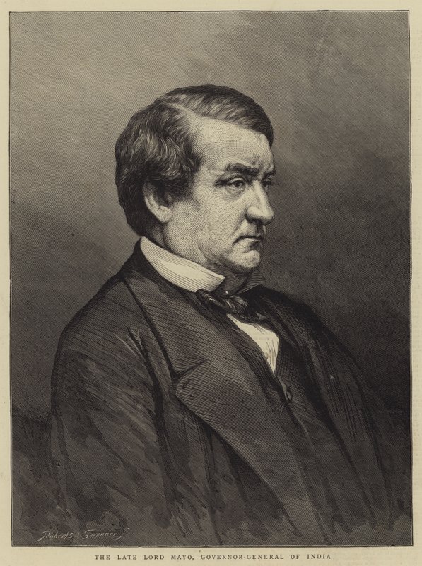 De overleden Lord Mayo, Gouverneur-Generaal van India door English School