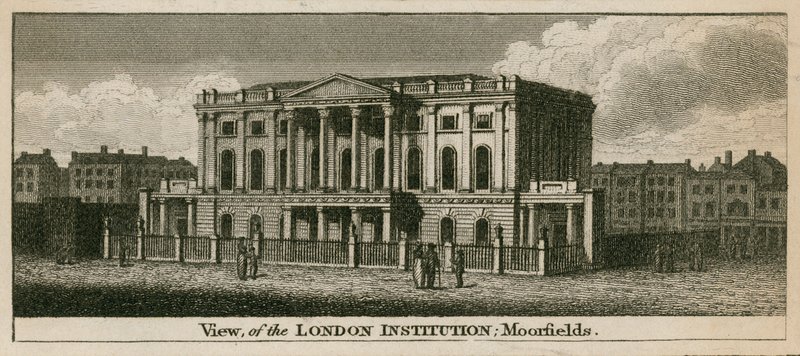 De London Institution, Moorfields, Londen door English School
