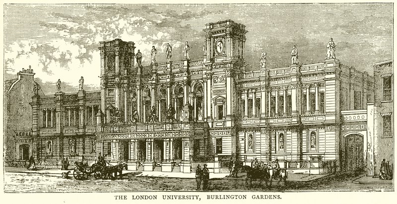 De Universiteit van Londen, Burlington Gardens door English School