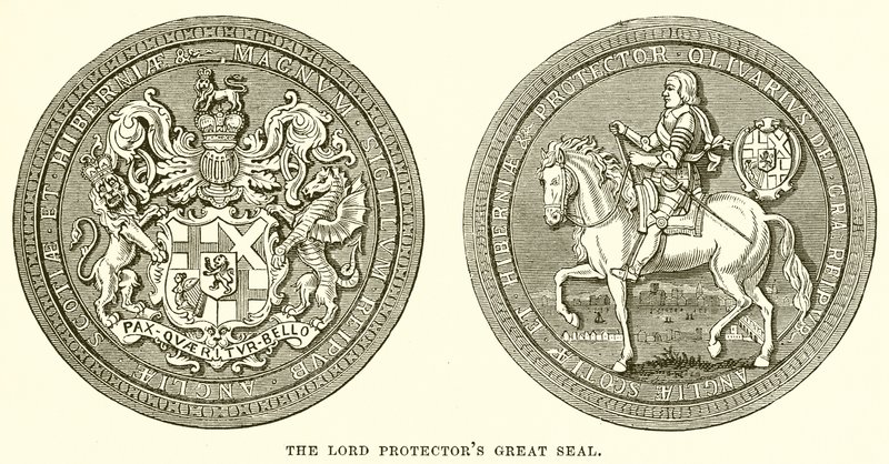 Het Grote Zegel van de Lord Protector door English School