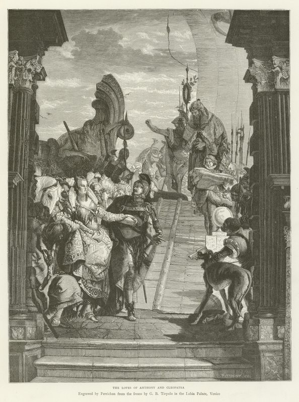 De liefdes van Antonius en Cleopatra door English School