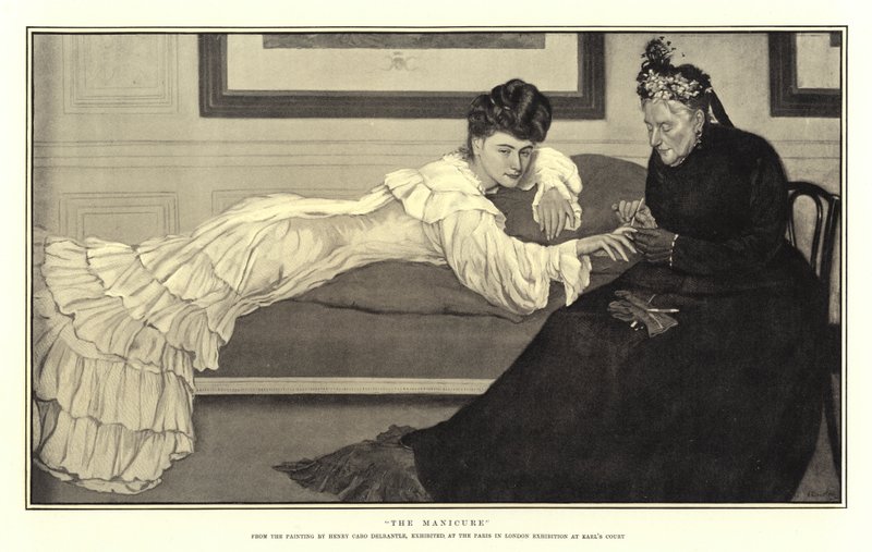 De manicure (gravure) door English School