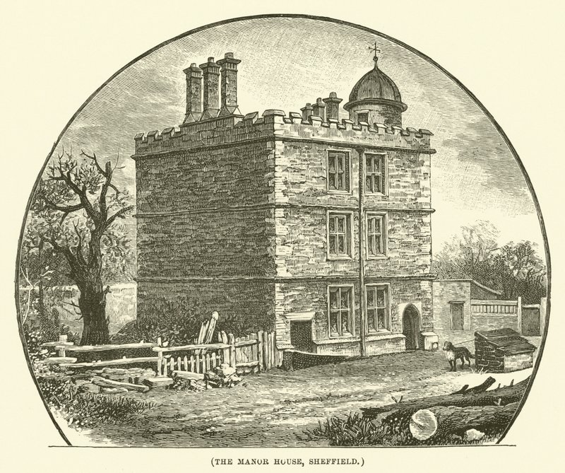 The Manor House, Sheffield (gravure) door English School
