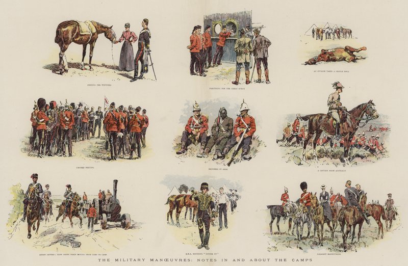 De militaire manoeuvres, notities in en rond de kampen door English School