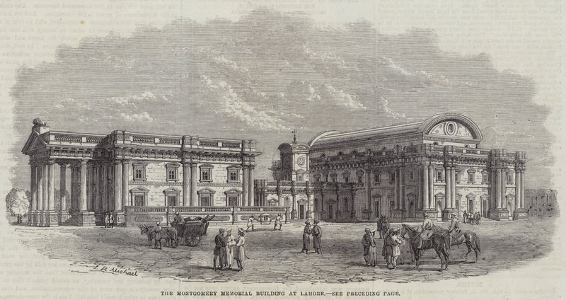 Het Montgomery Memorial Gebouw in Lahore door English School