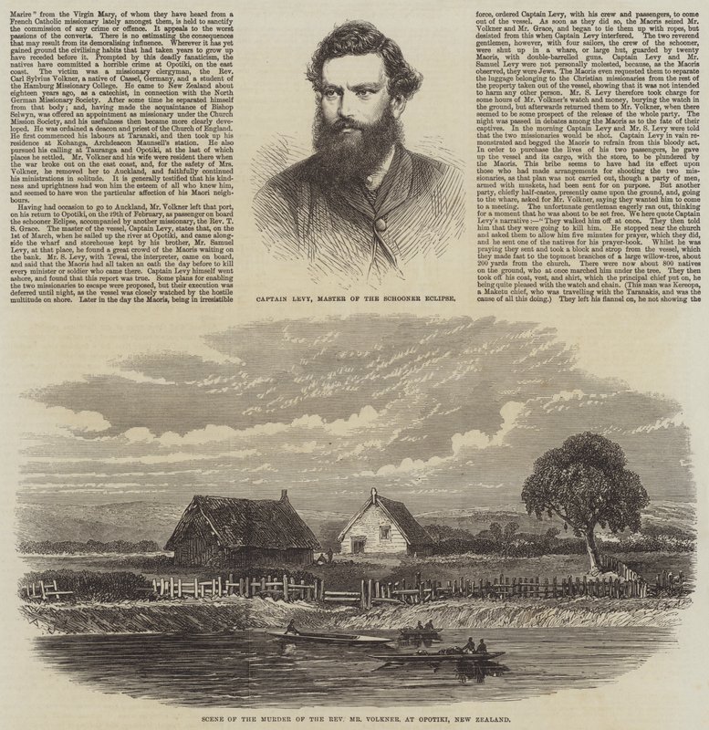 De moord op een missionaris door de Maori