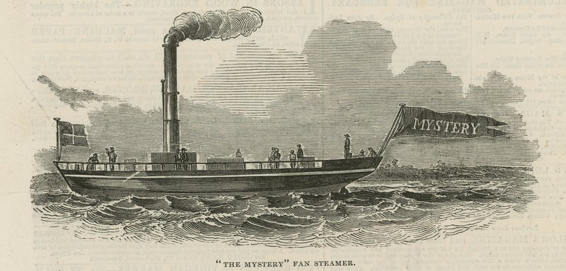 De Mystery ventilator stoomboot door English School