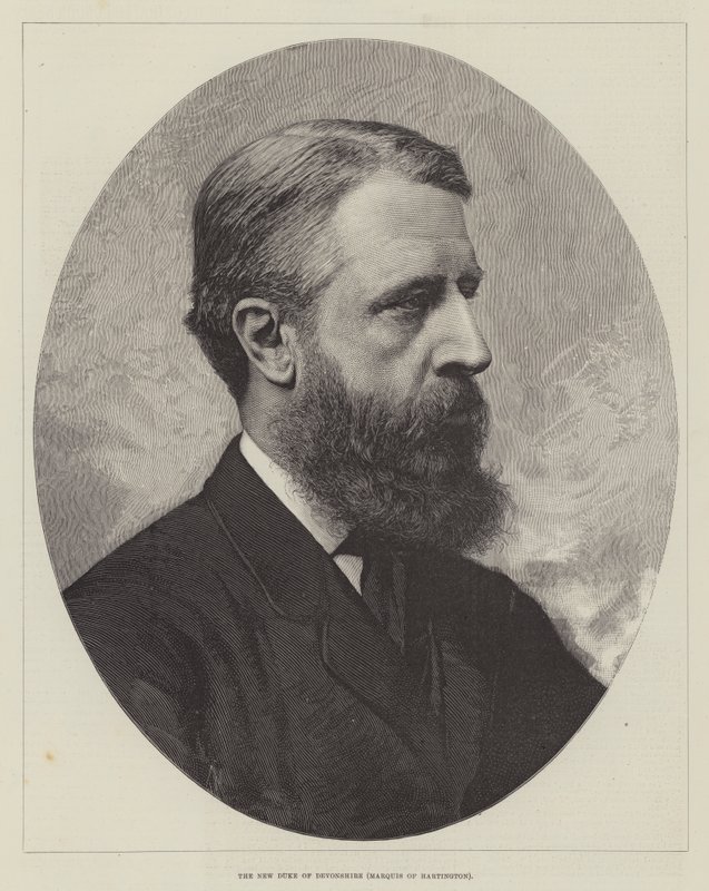 De nieuwe hertog van Devonshire, markies van Hartington (gravure) door English School