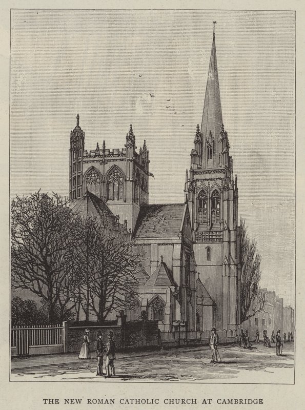 De nieuwe rooms-katholieke kerk in Cambridge door English School