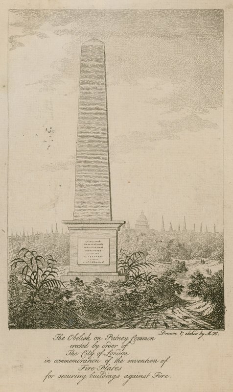 De Obelisk op Putney Common door English School