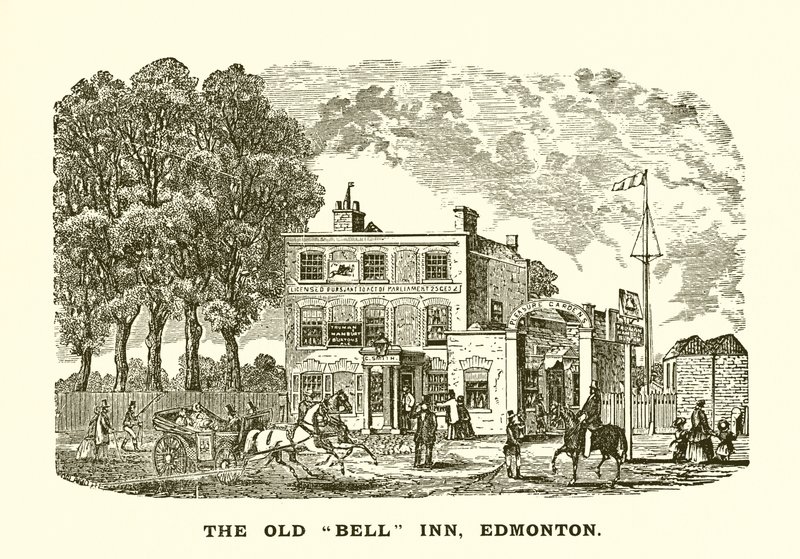 De Oude Bel Herberg in Edmonton door English School
