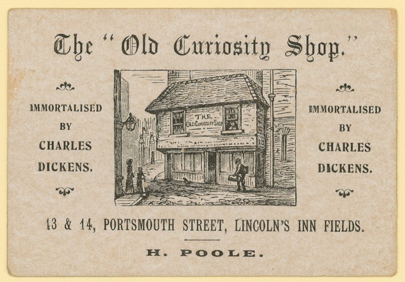 The Old Curiosity Shop, Portsmouth Street, Lincolns Inn Fields, Londen; Poole afvalpapierhandelaar door English School