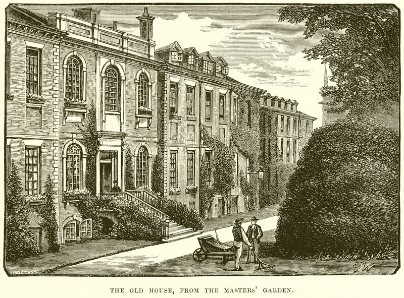 Het Oude Huis, vanaf de Tuin van de Meester door English School