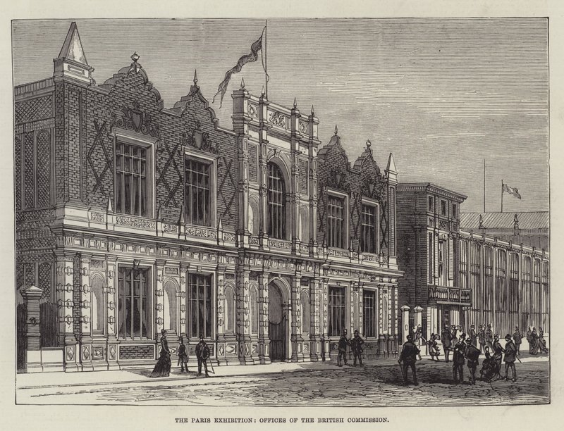 De Parijse Tentoonstelling, Kantoren van de Britse Commissie door English School