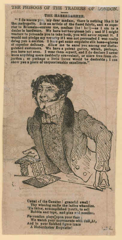 De gezichten van de handelaren van Londen door English School