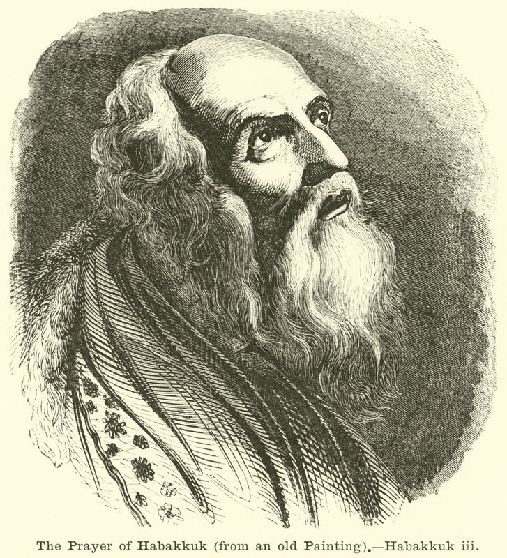 Het gebed van Habakuk, naar een oud schilderij, Habakuk, iii door English School